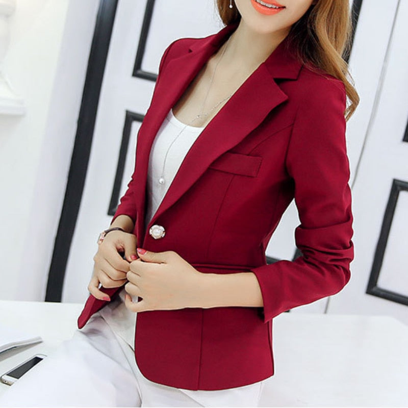 Casual Pockets Short Blazer