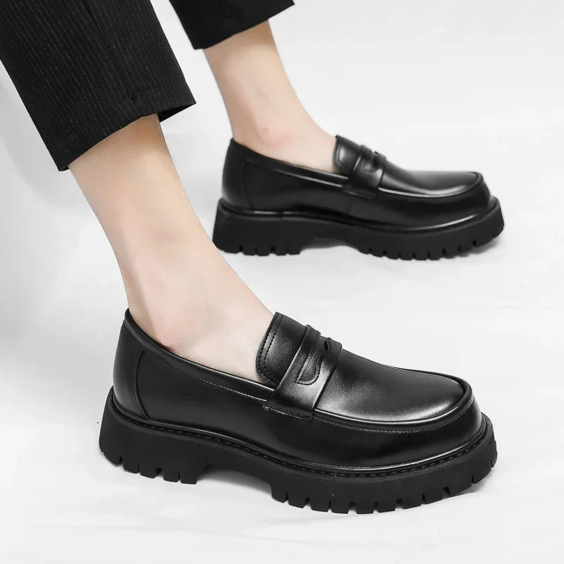 Premium Business Men's Loafers High Sole