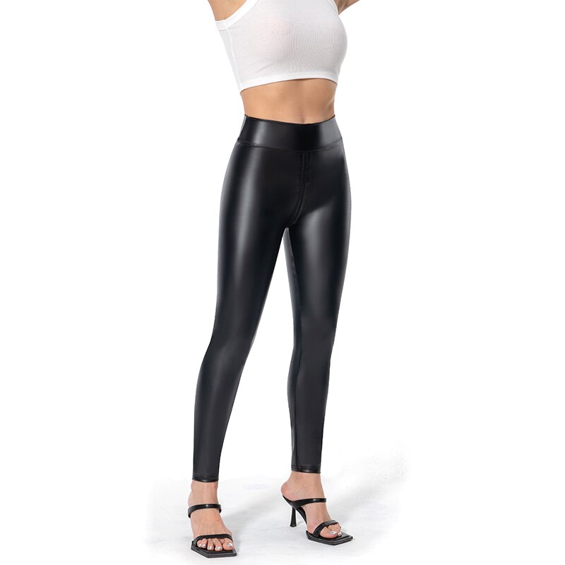 Lysse | Elegant Shiny Leggings With Zipper
