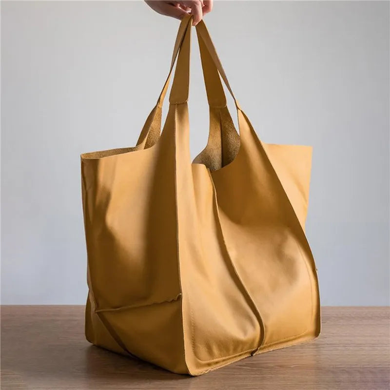 Lysse | Oversized Leather Tote Bag