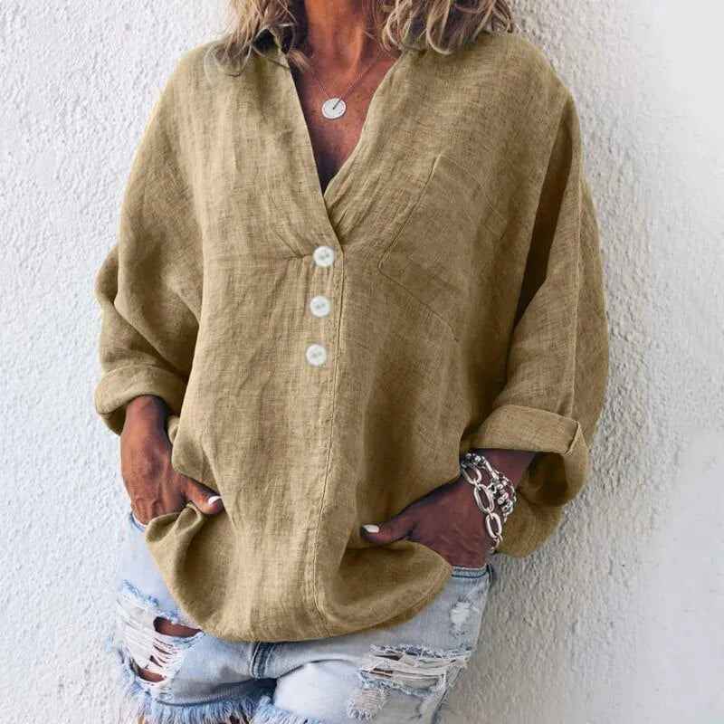 Summer Blouse Made Of Linen
