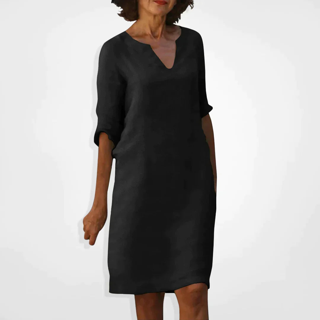 Summer Dress With V-Neck