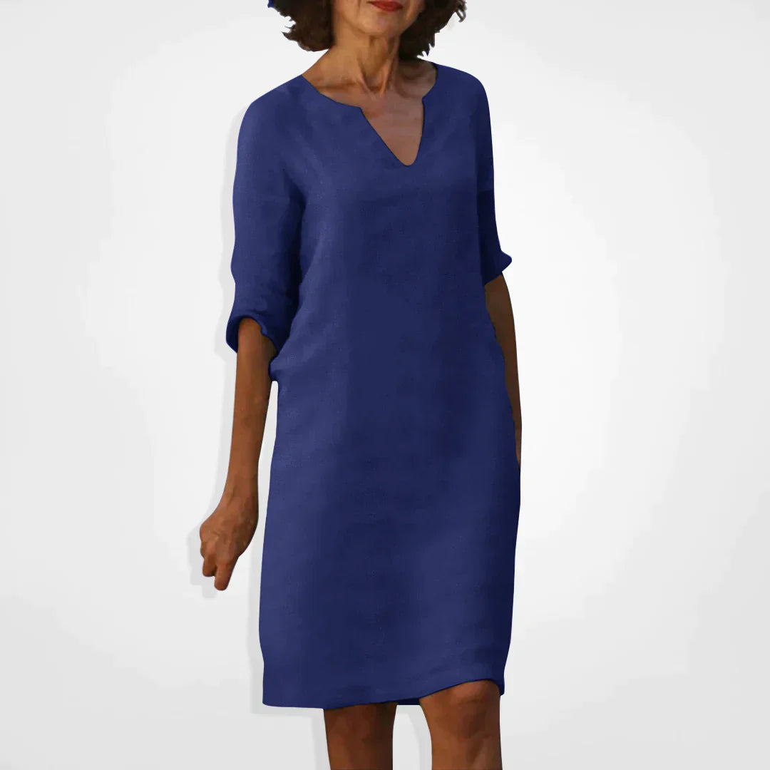 Summer Dress With V-Neck