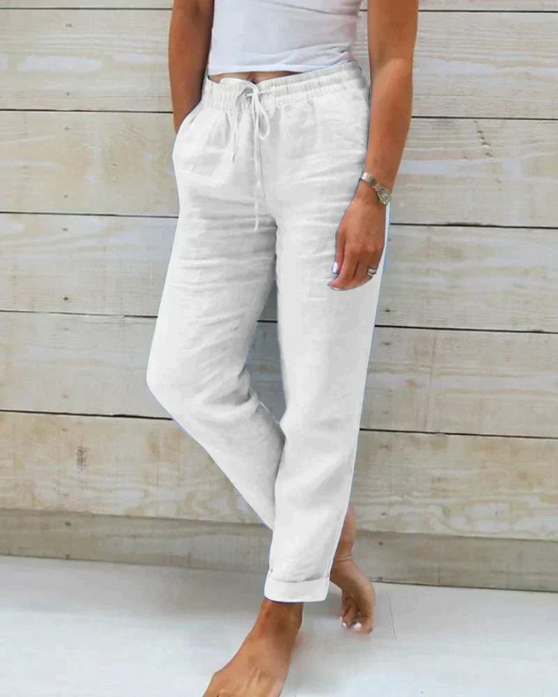Airy linen pants for summer