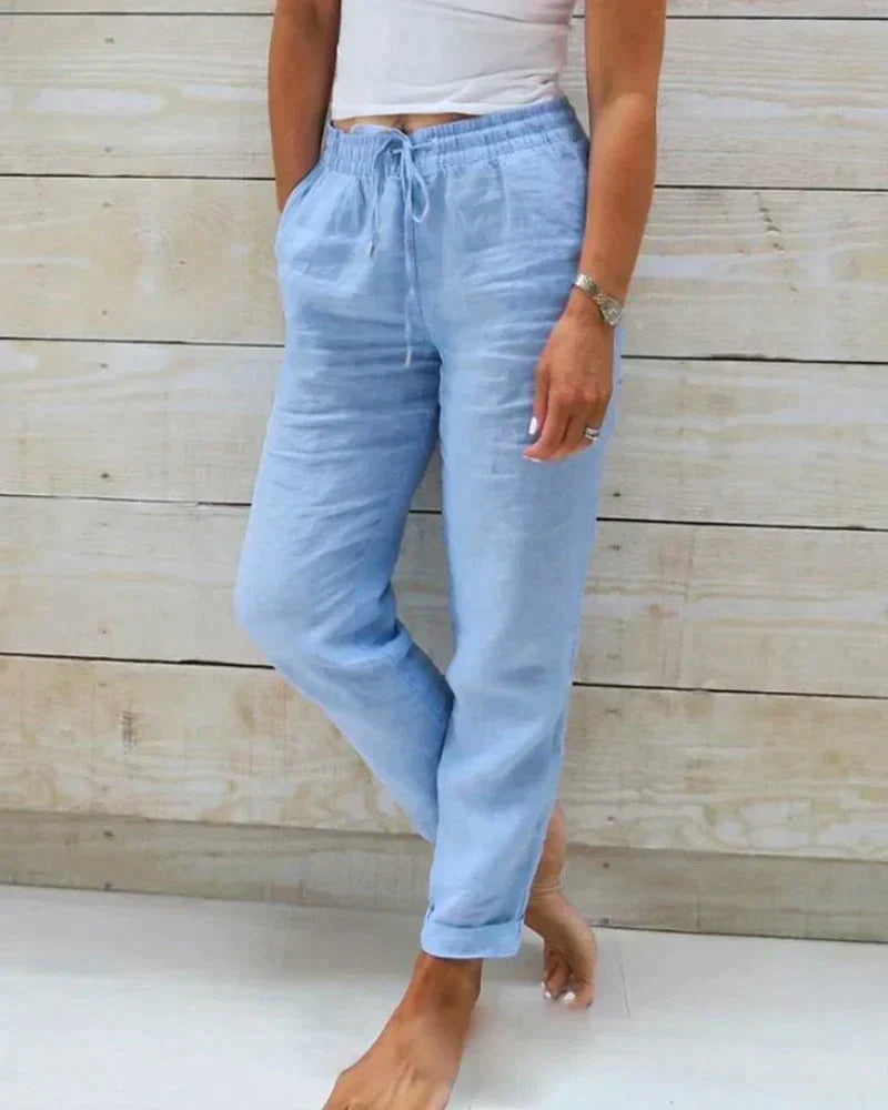 Airy linen pants for summer
