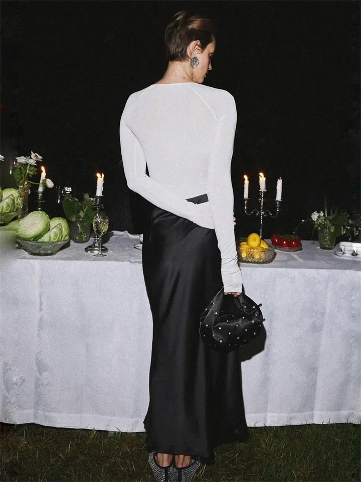 Satin Dream Maxi Skirt