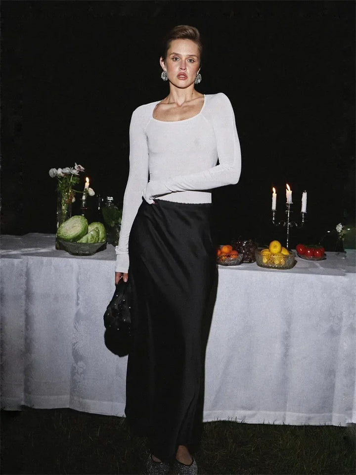 Satin Dream Maxi Skirt