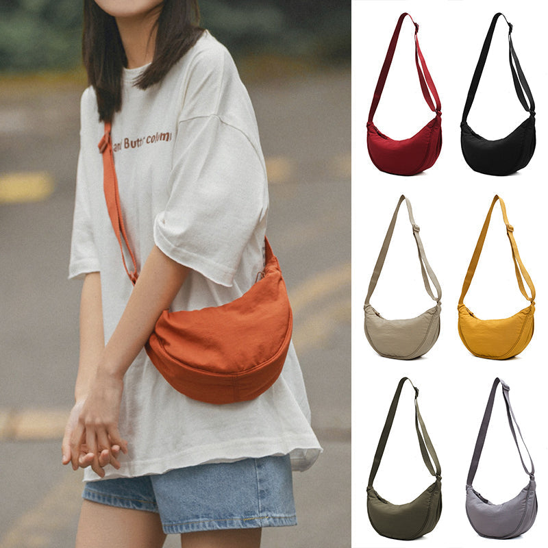 Women's Shoulder Bag Half Moon With Adjustable Strap