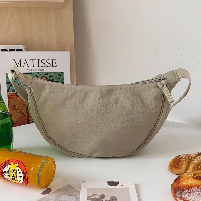 Women's Shoulder Bag Half Moon With Adjustable Strap