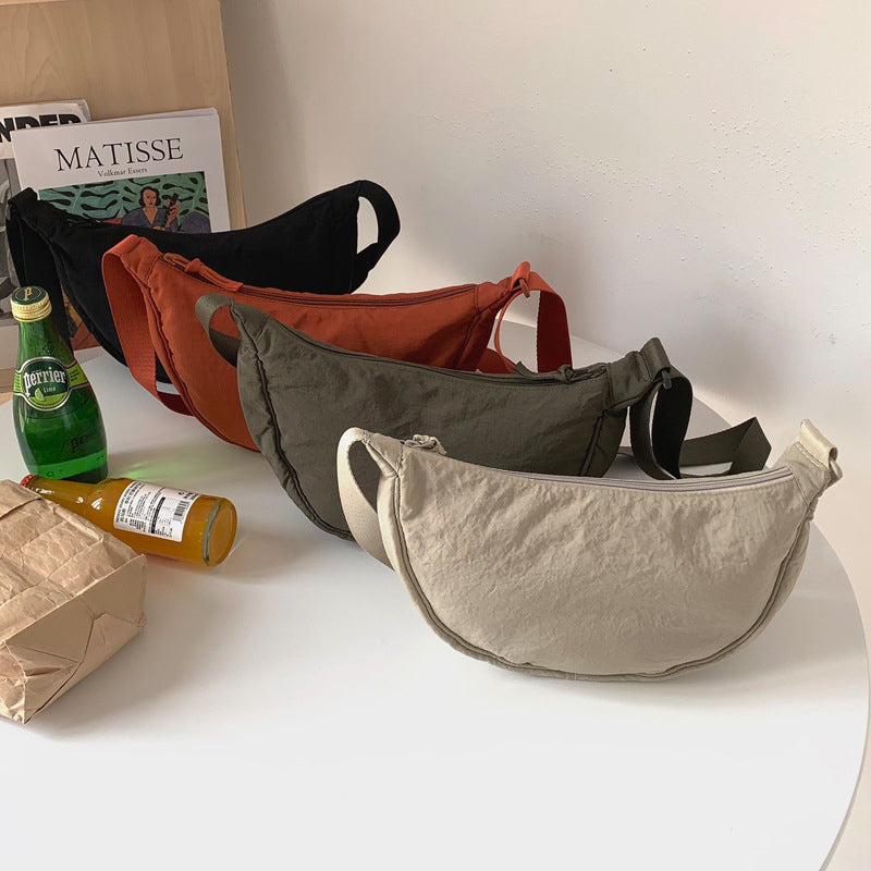 Women's Shoulder Bag Half Moon With Adjustable Strap