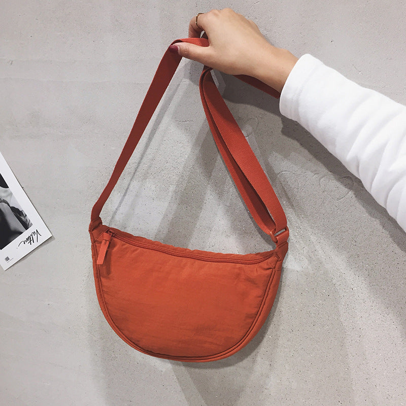 Women's Shoulder Bag Half Moon With Adjustable Strap