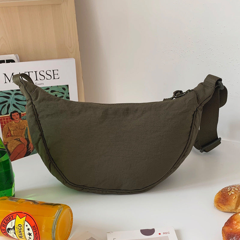 Women's Shoulder Bag Half Moon With Adjustable Strap