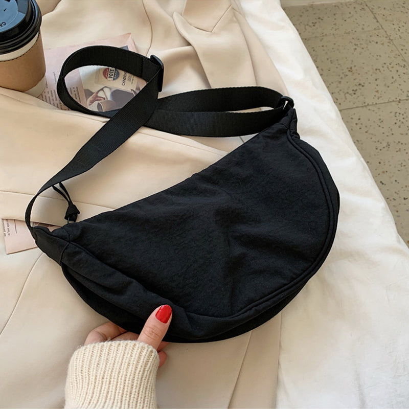 Women's Shoulder Bag Half Moon With Adjustable Strap