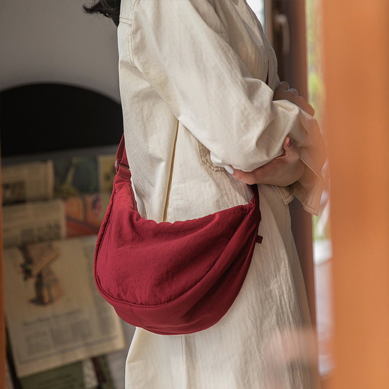 Women's Shoulder Bag Half Moon With Adjustable Strap