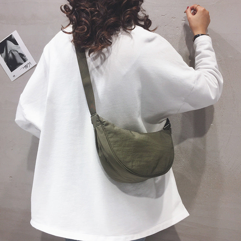 Women's Shoulder Bag Half Moon With Adjustable Strap