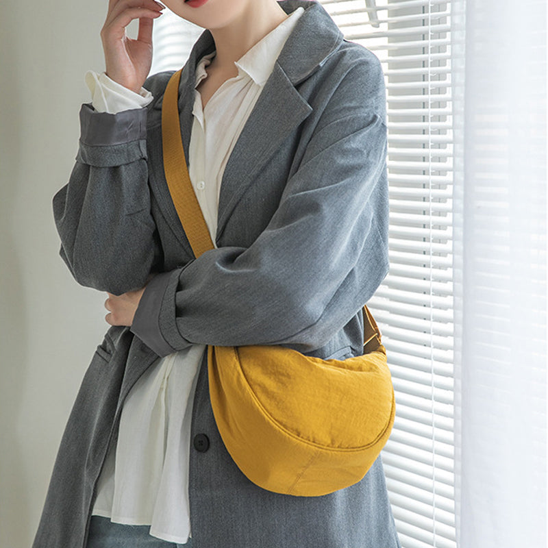 Women's Shoulder Bag Half Moon With Adjustable Strap