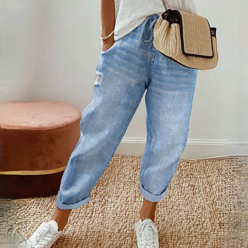 Boho summer pants made of good fabric design