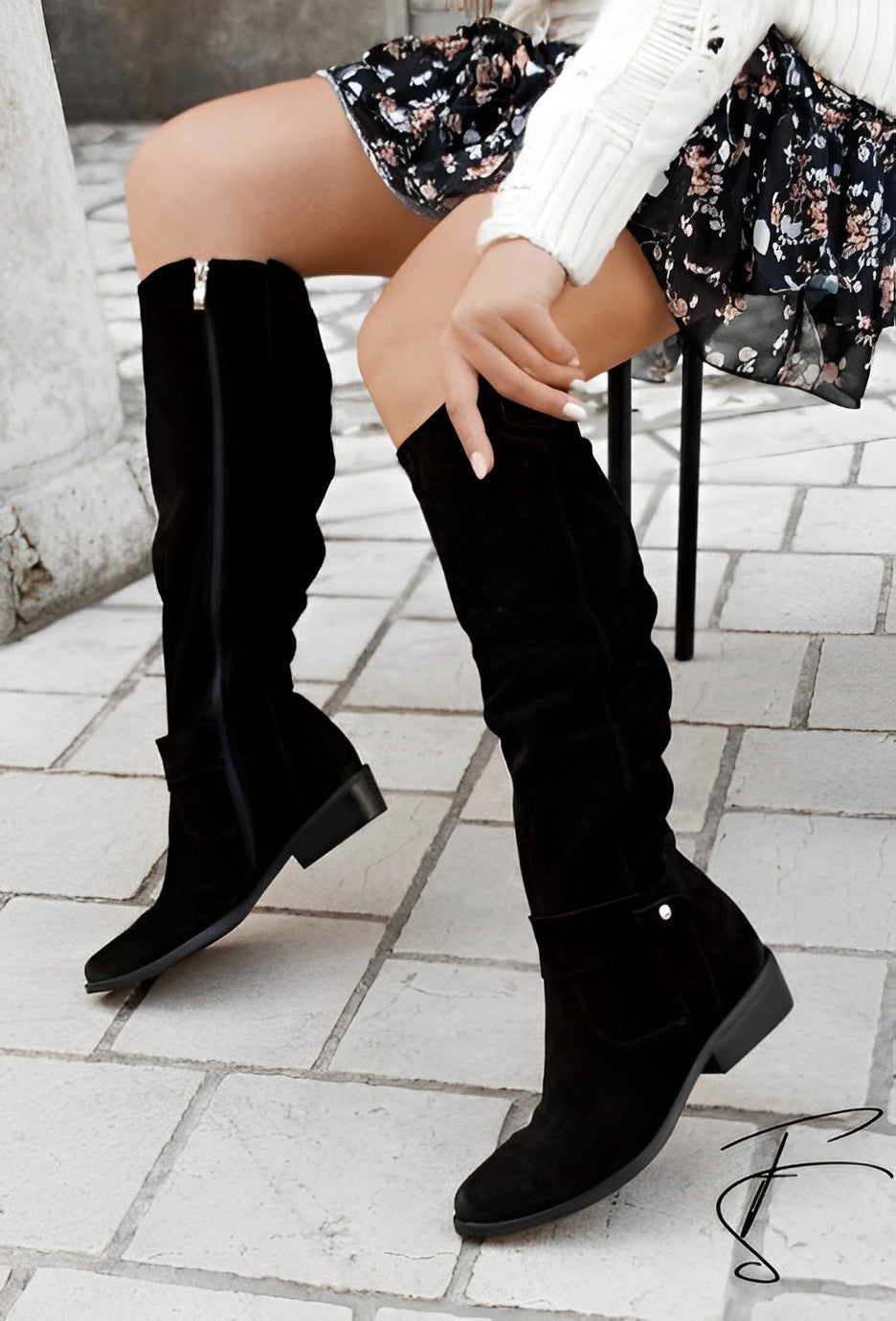 Lysse | Overknee Western Cowboy Boots With Heel For Women