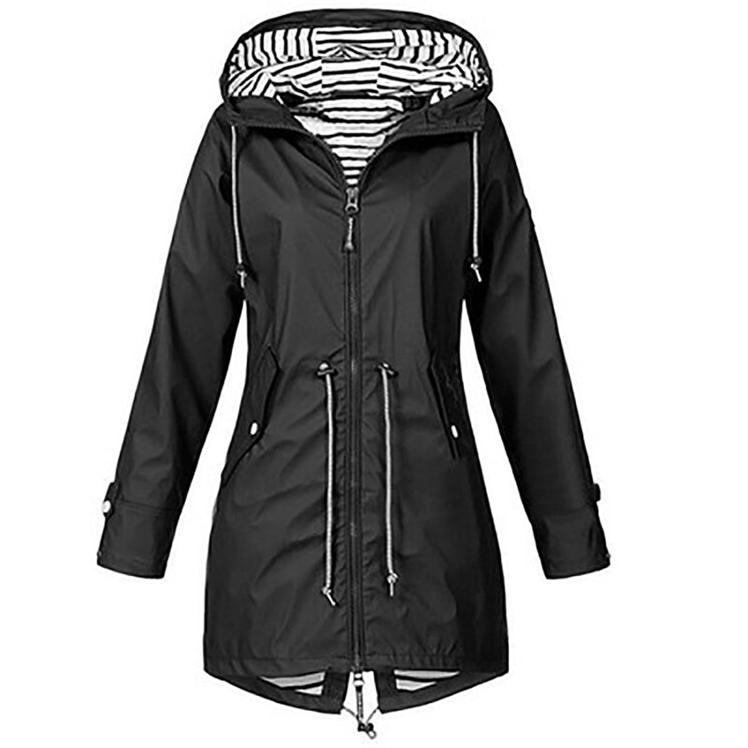 Trendy Long Raincoat for Women