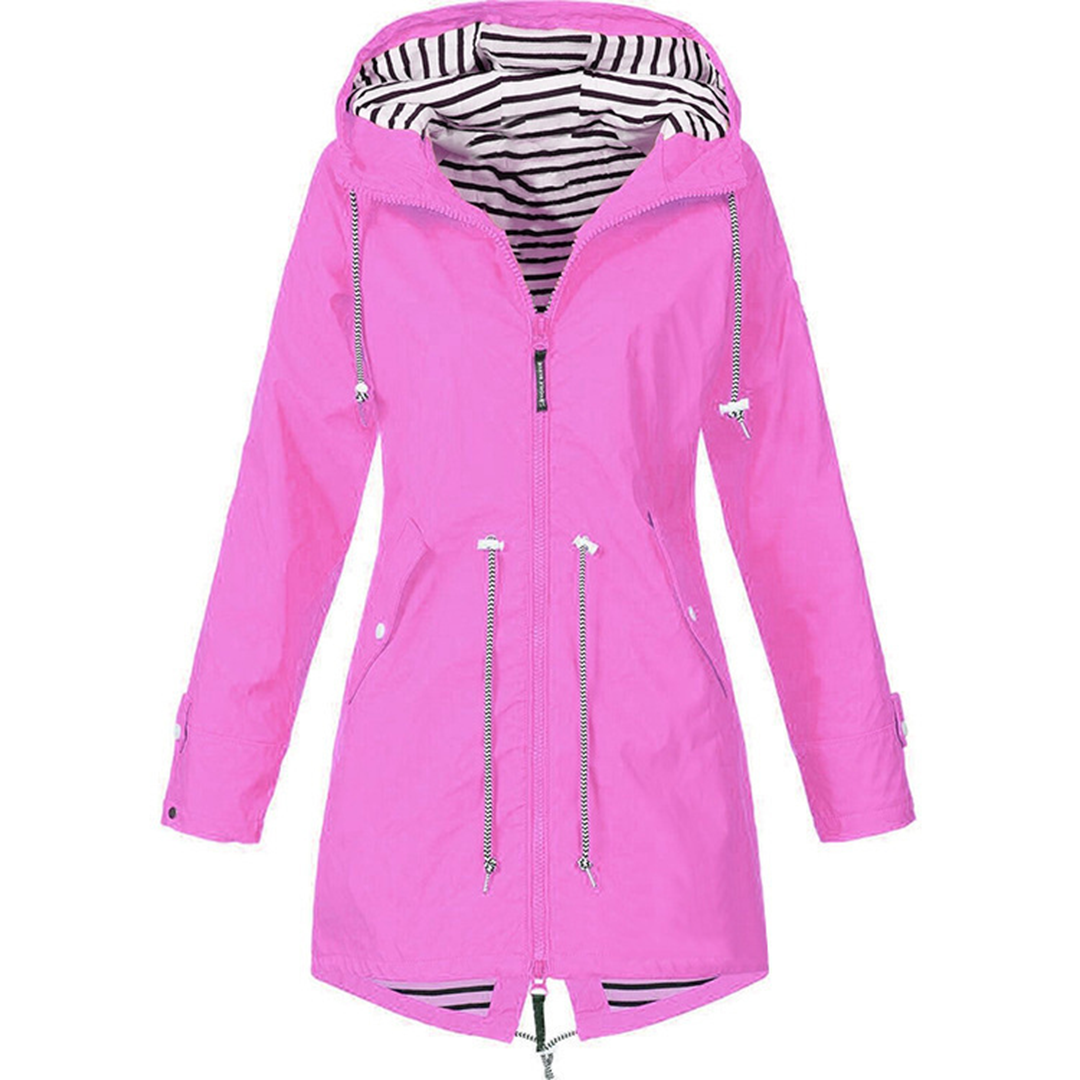 Trendy Long Raincoat for Women
