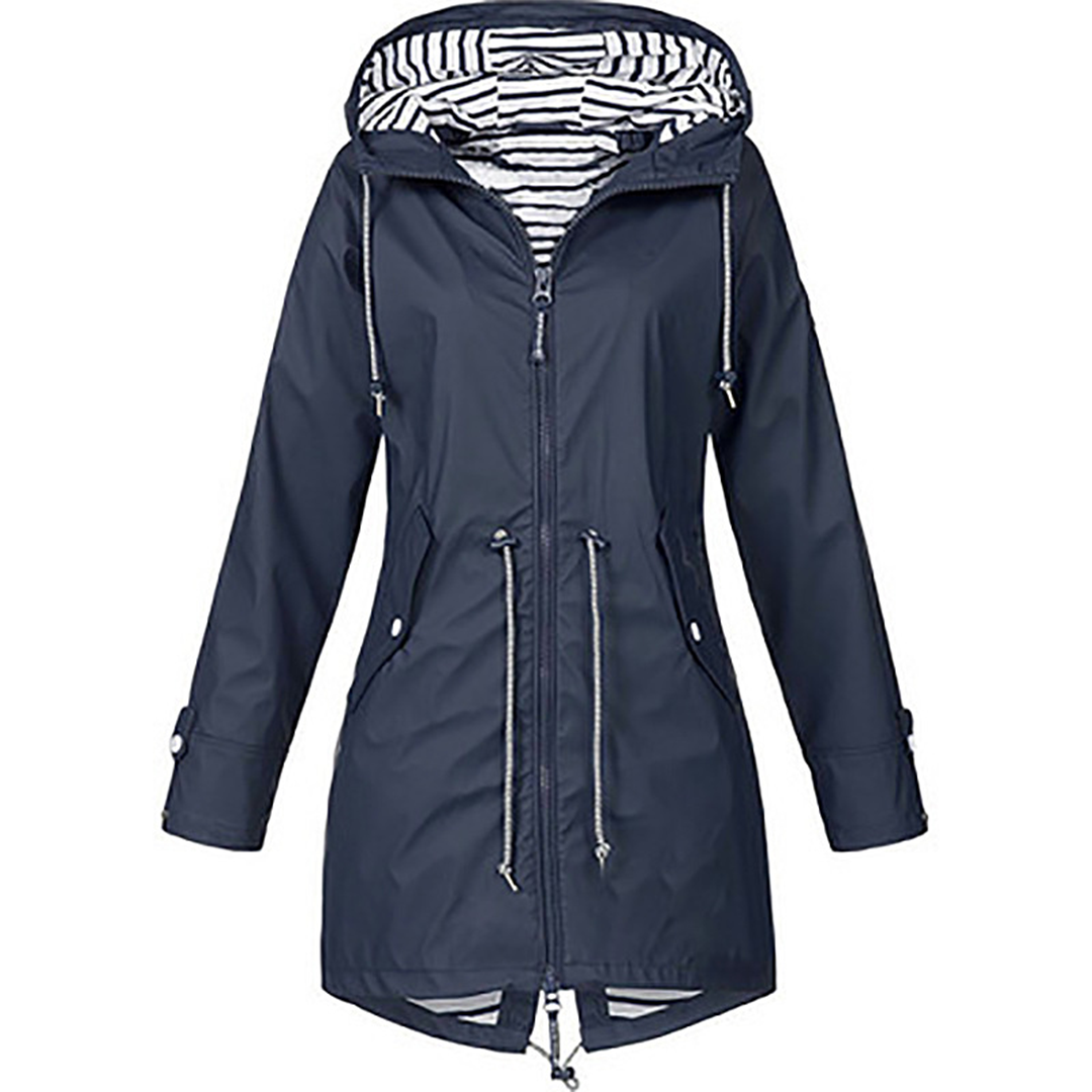 Trendy Long Raincoat for Women