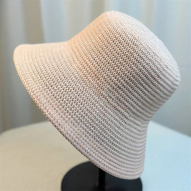 Fischer hat in Koreanischem Retro-Stil aus Geflochtenem Stroh für Frauen