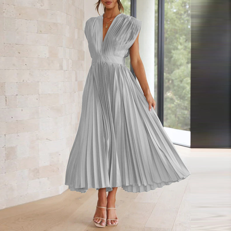 Dress With V-Neck