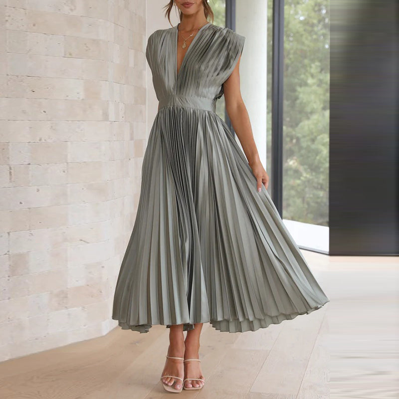Dress With V-Neck