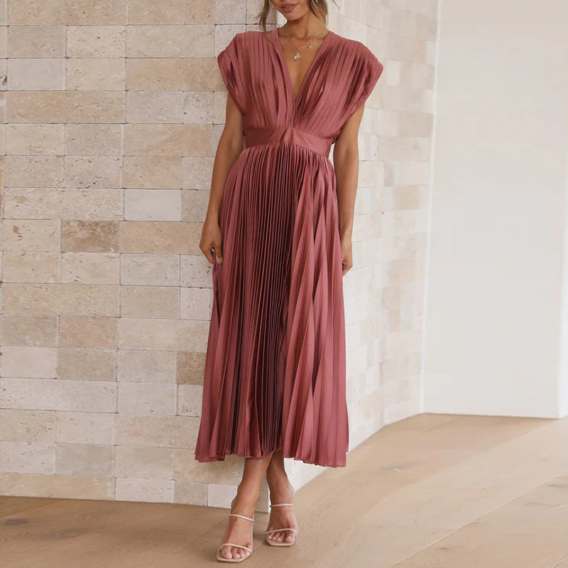 Dress With V-Neck