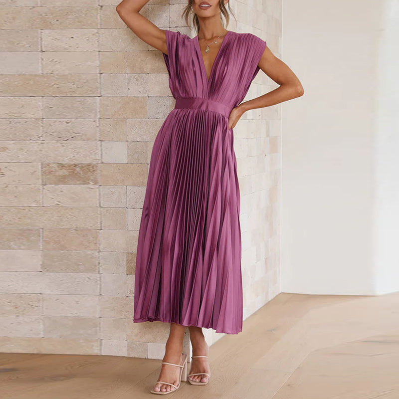 Dress With V-Neck