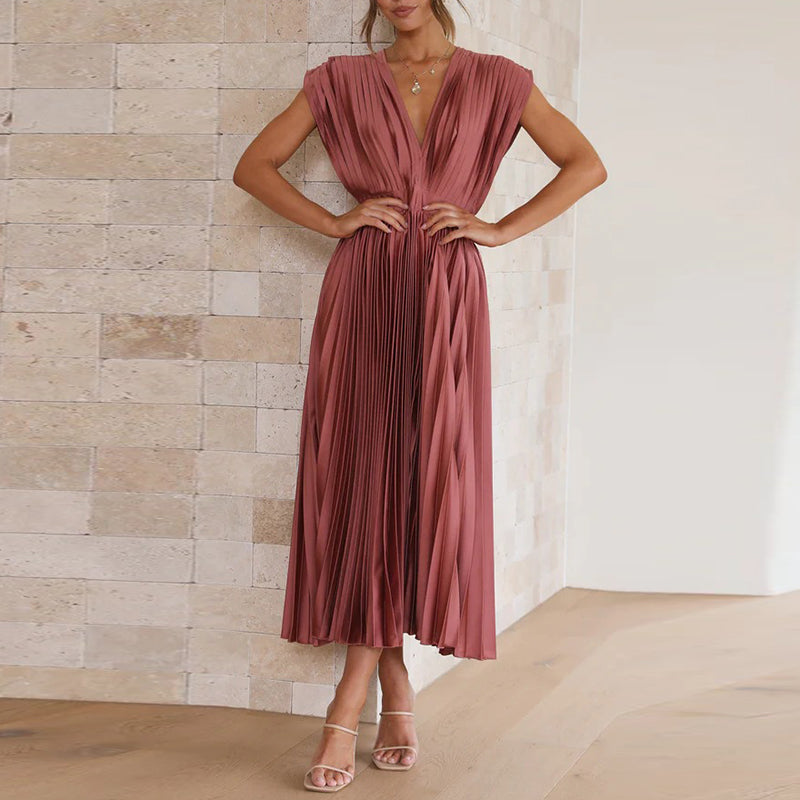 Dress With V-Neck