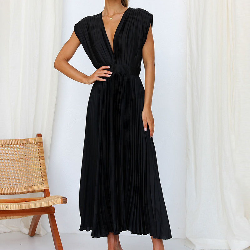 Dress With V-Neck