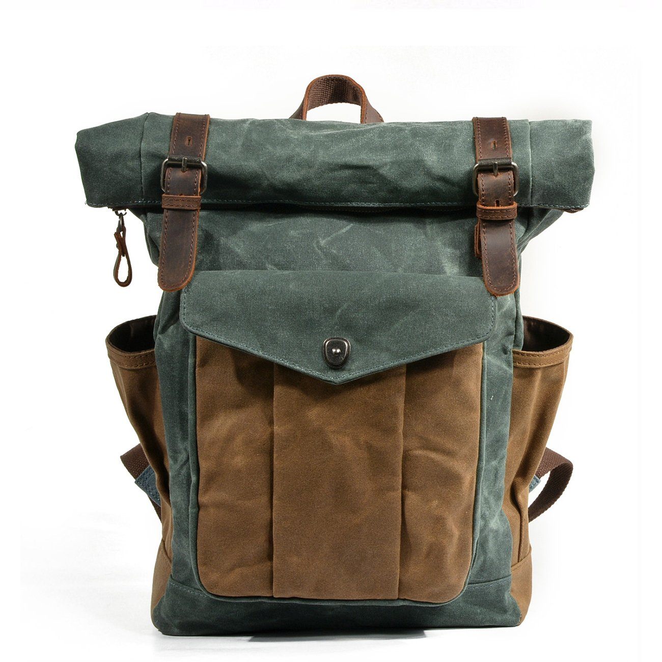 Canvas Rolltop Backpack - Lundastyle - Sustainable and Stylish for Adventurers