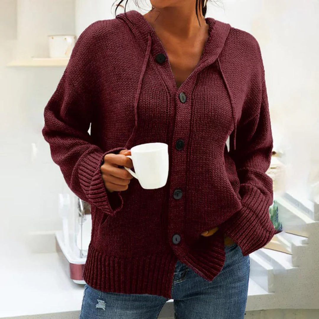 Lysse | Hoodie cardigan with drawstring