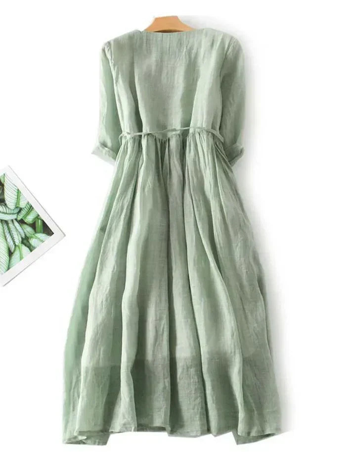 Amayaelegant Linen Dress