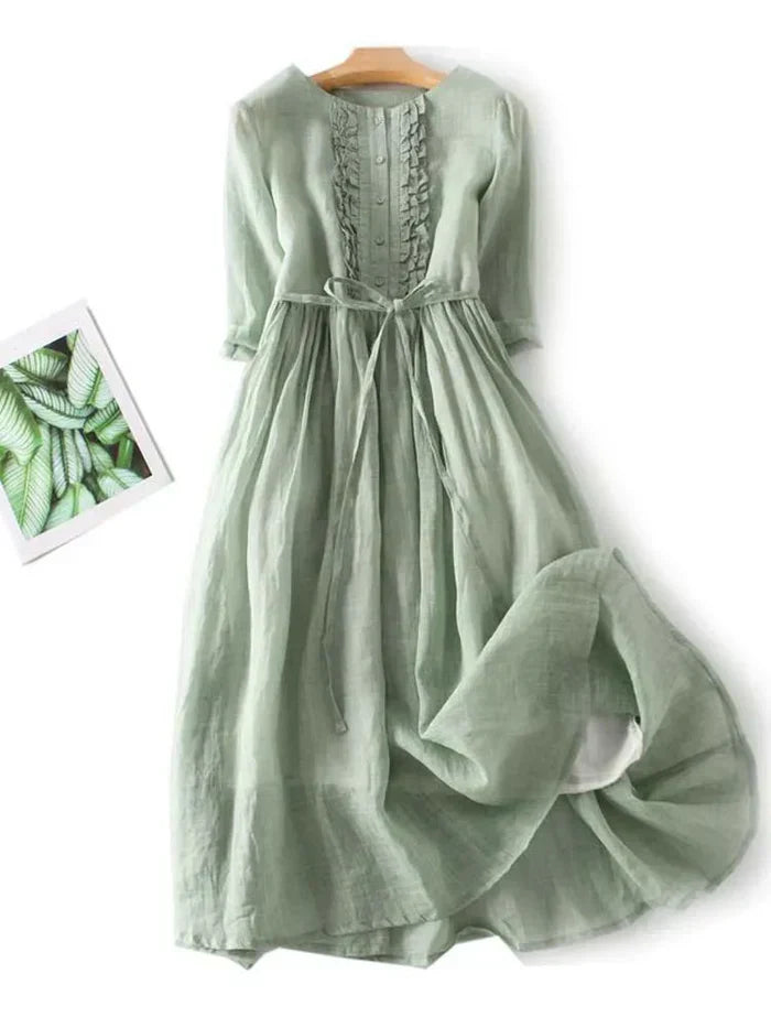 Amayaelegant Linen Dress