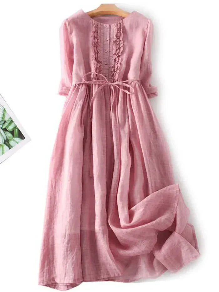 Amayaelegant Linen Dress