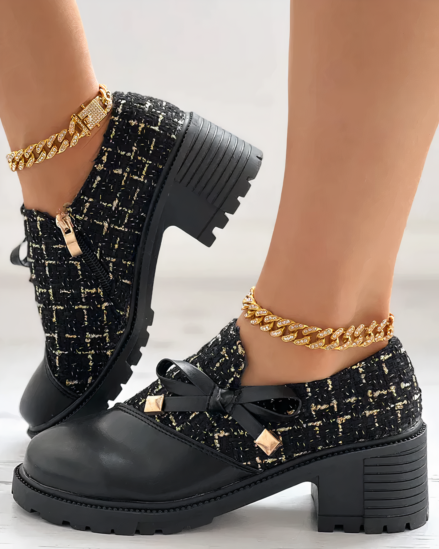 Thick Heels With Point