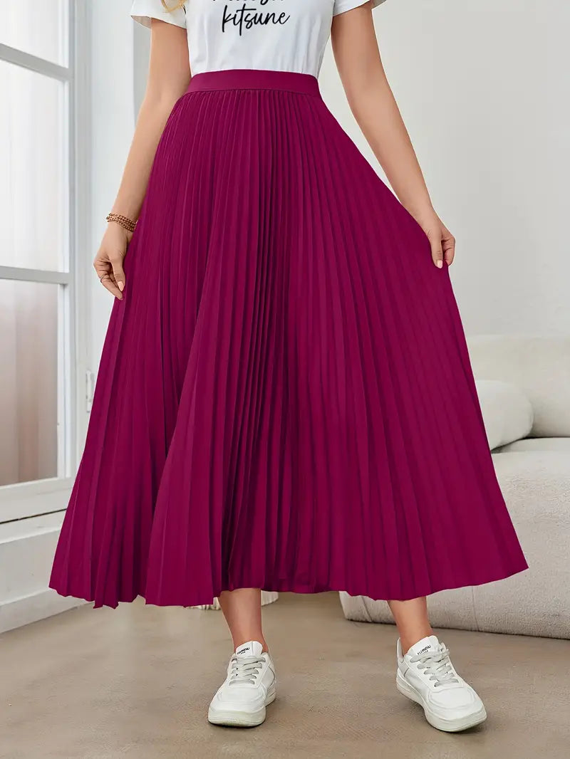 Dazzling Daydreams Pleated Maxi Skirt