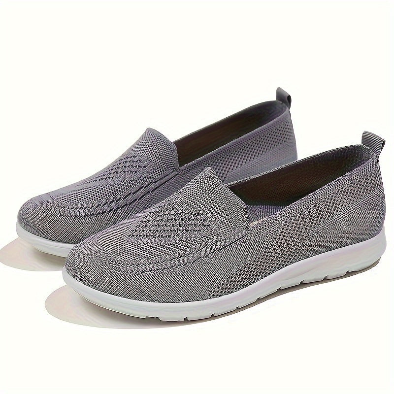 Lysse | Solid Color Knitted Sneakers For Women