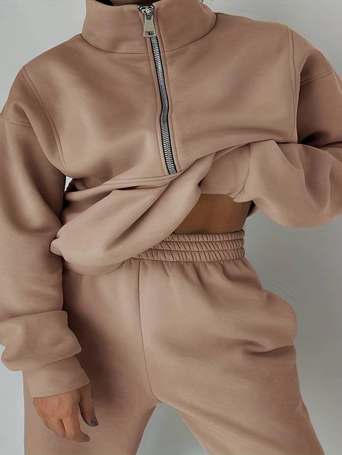 Lysse-Fashion | Jogging Set With Half-High Zipper