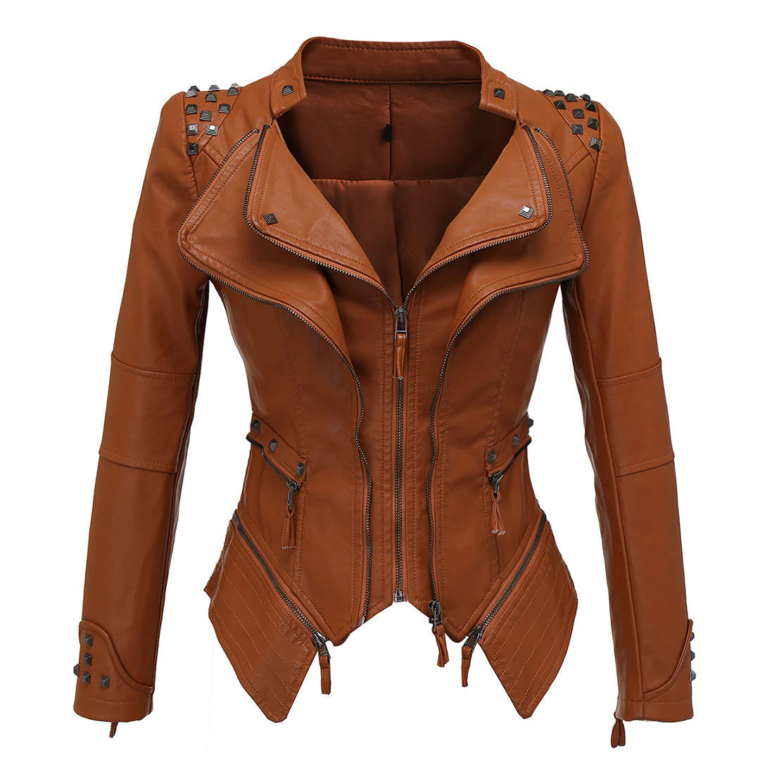 Lysse | Slim Fit Biker Leather Jacket For Women Perfect For Everyday