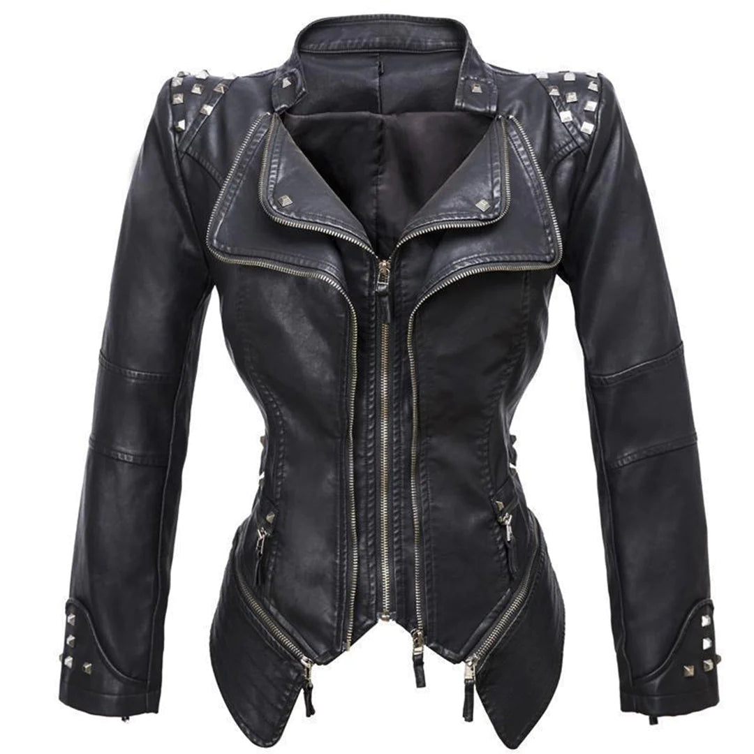Lysse | Slim Fit Biker Leather Jacket For Women Perfect For Everyday