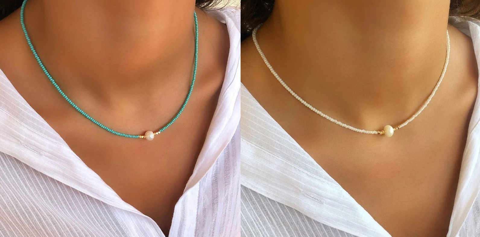 Necklace With Natural Pearls