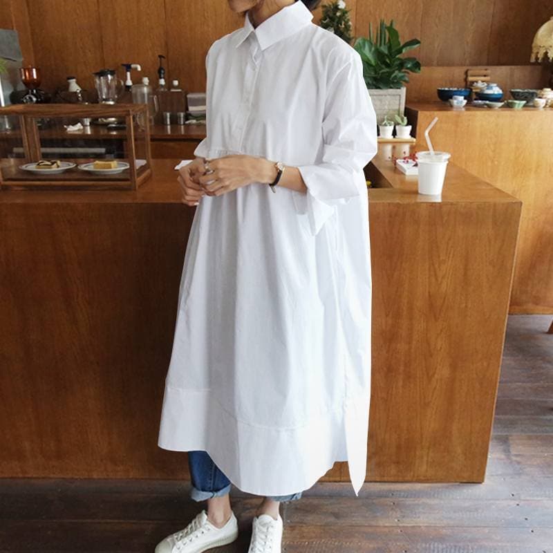 Oversized Shirt Dress