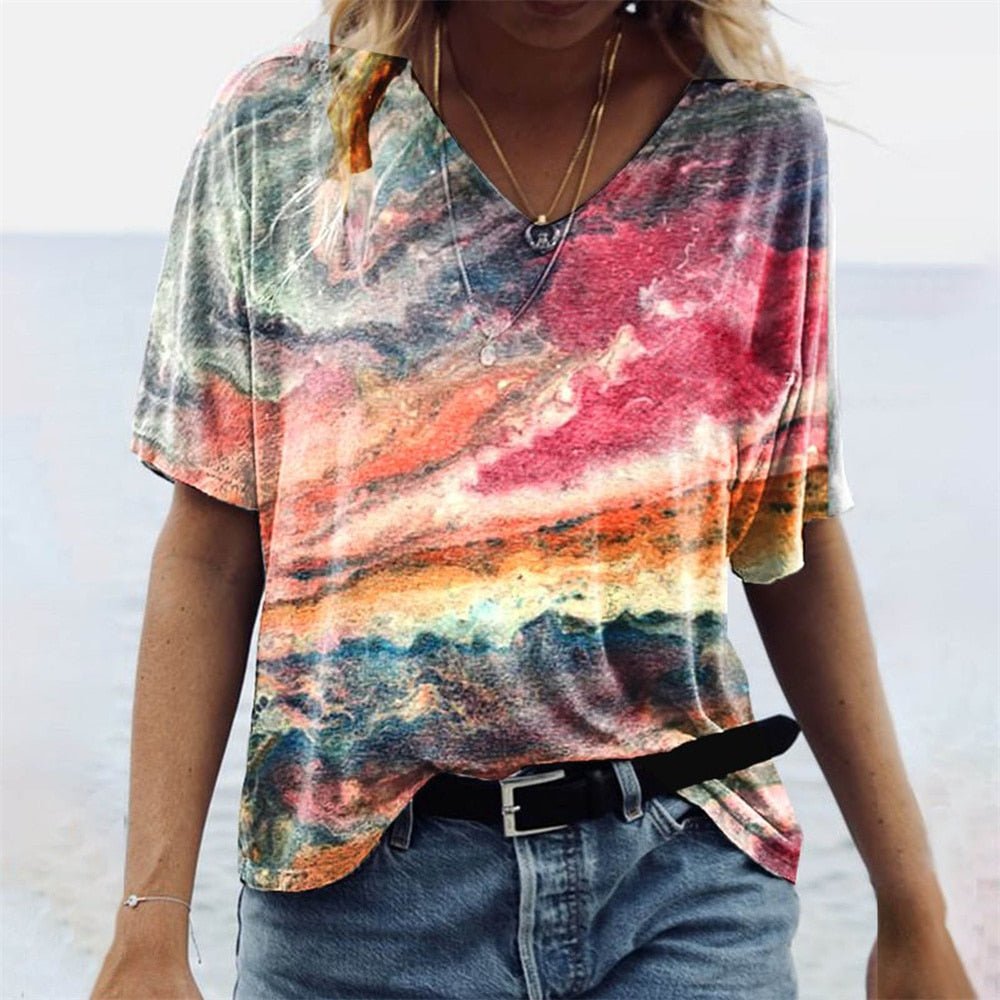 Carnaleoriginal Ladies T-Shirt In Boho Style