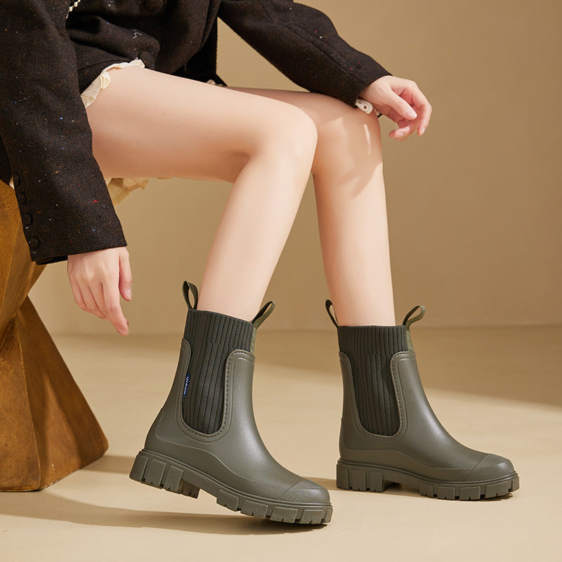 Rain boots - Waterproof with anti-slip sole, Perfect for rainy weather