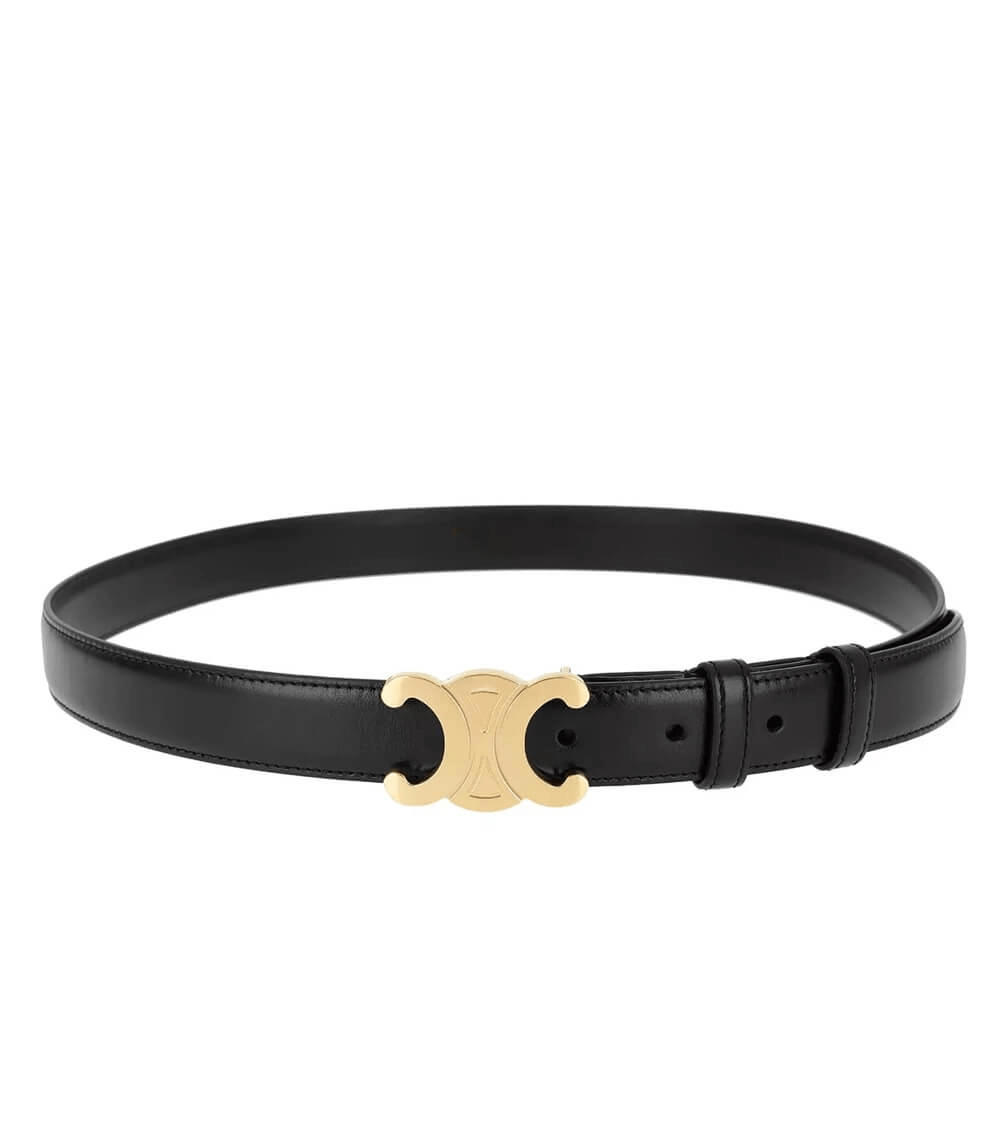 Refined Designer Belt with Golden Accent