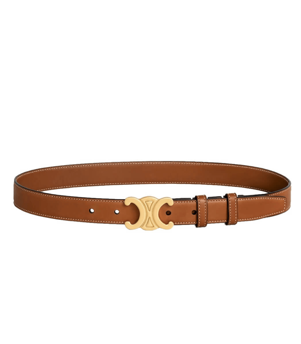 Refined Designer Belt with Golden Accent