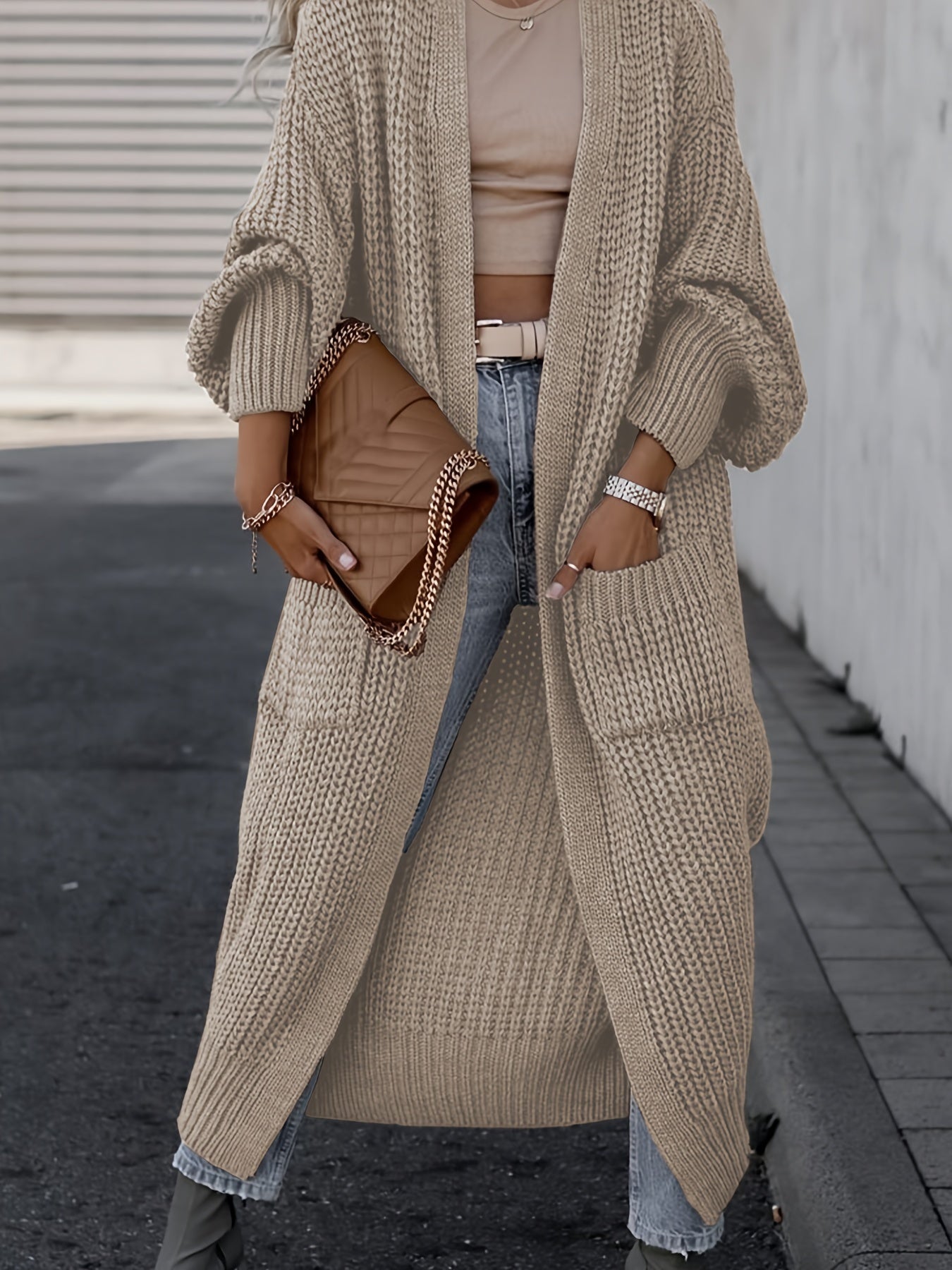 Ww Wool Knit Cardigan With Pockets for Women Perfect for Everyday Life